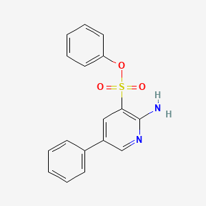 3-Pyridinesulfonic acid, 2-amino-5-phenyl-, phenyl ester