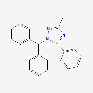 1H-1,2,4-Triazole, 1-(diphenylmethyl)-3-methyl-5-phenyl-