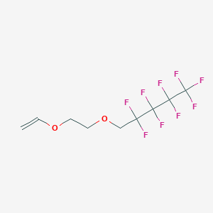 molecular formula C9H9F9O2 B12591490 5-[2-(Ethenyloxy)ethoxy]-1,1,1,2,2,3,3,4,4-nonafluoropentane CAS No. 572911-07-0