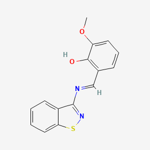 6-{[(1,2-Benzothiazol-3-yl)amino]methylidene}-2-methoxycyclohexa-2,4-dien-1-one