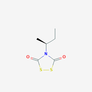 molecular formula C6H9NO2S2 B12591529 1,2,4-Dithiazolidine-3,5-dione, 4-[(1S)-1-methylpropyl]- CAS No. 501675-37-2