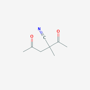 2-Acetyl-2-methyl-4-oxopentanenitrile