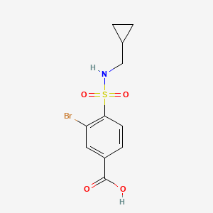 3-Bromo-4-[(cyclopropylmethyl)sulfamoyl]benzoic acid