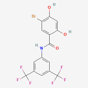 N-[3,5-Bis(trifluoromethyl)phenyl]-5-bromo-2,4-dihydroxybenzamide