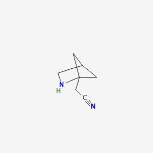 molecular formula C7H10N2 B12591577 2-Azabicyclo[2.1.1]hexane-1-acetonitrile CAS No. 637740-12-6