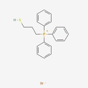 molecular formula C21H22BrPS B12591587 Triphenyl(3-sulfanylpropyl)phosphanium bromide CAS No. 872692-82-5