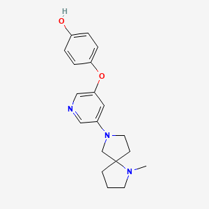 4-{[5-(1-Methyl-1,7-diazaspiro[4.4]nonan-7-yl)pyridin-3-yl]oxy}phenol