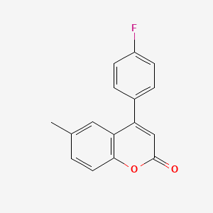 2H-1-Benzopyran-2-one, 4-(4-fluorophenyl)-6-methyl-