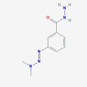 3-[(1E)-3,3-Dimethyltriaz-1-en-1-yl]benzohydrazide