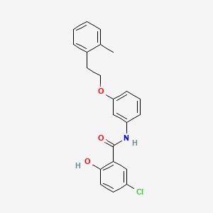 5-Chloro-2-hydroxy-N-{3-[2-(2-methylphenyl)ethoxy]phenyl}benzamide