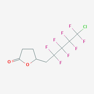 molecular formula C9H7ClF8O2 B12591624 2(3H)-Furanone, 5-(5-chloro-2,2,3,3,4,4,5,5-octafluoropentyl)dihydro- CAS No. 462655-91-0