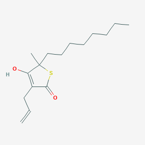 5-Hydroxy-2-methyl-2-octyl-4-(prop-2-en-1-yl)thiophen-3(2H)-one