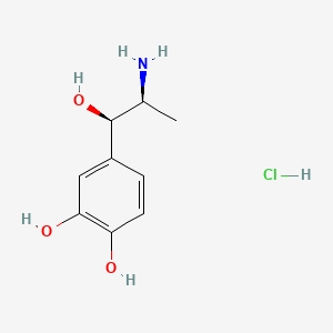molecular formula C9H14ClNO3 B1259165 盐酸左旋去甲肾上腺素 CAS No. 61-96-1