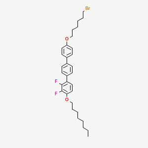 1-[4-[4-(6-Bromohexoxy)phenyl]phenyl]-2,3-difluoro-4-octoxybenzene