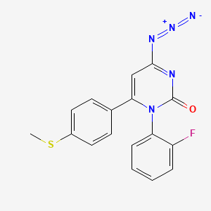 2(1H)-Pyrimidinone, 4-azido-1-(2-fluorophenyl)-6-[4-(methylthio)phenyl]-