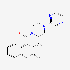 Piperazine, 1-(9-anthracenylcarbonyl)-4-pyrazinyl-