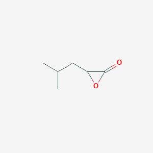 molecular formula C6H10O2 B12591690 3-(2-Methylpropyl)oxiran-2-one CAS No. 647025-21-6