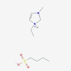 molecular formula C10H22N2O3S B12591699 1-Ethyl-3-methyl-2,3-dihydro-1H-imidazol-1-ium butane-1-sulfonate CAS No. 874200-91-6