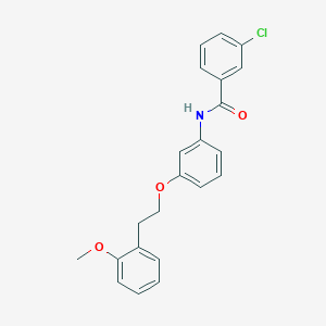 3-Chloro-N-{3-[2-(2-methoxyphenyl)ethoxy]phenyl}benzamide