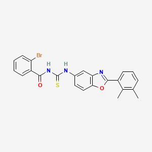 2-bromo-N-{[2-(2,3-dimethylphenyl)-1,3-benzoxazol-5-yl]carbamothioyl}benzamide