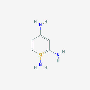 molecular formula C5H9N3Si B12591726 Siline-1,2,4-triamine CAS No. 648439-79-6