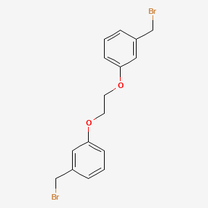 molecular formula C16H16Br2O2 B12591730 1,1'-[Ethane-1,2-diylbis(oxy)]bis[3-(bromomethyl)benzene] CAS No. 560086-30-8