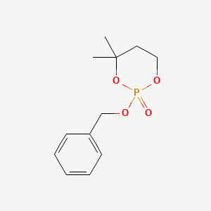 1,3,2-Dioxaphosphorinane, 4,4-dimethyl-2-(phenylmethoxy)-, 2-oxide