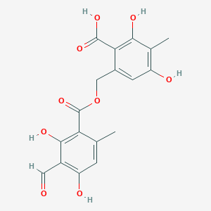 molecular formula C18H16O9 B1259180 Alectorialic acid 