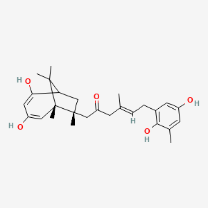 (E)-6-(2,5-dihydroxy-3-methylphenyl)-1-[(6S,7R)-2,4-dihydroxy-6,7,9,9-tetramethyl-7-bicyclo[4.2.1]nona-2,4-dienyl]-4-methylhex-4-en-2-one