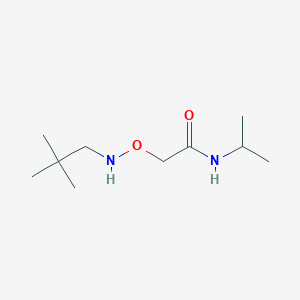 molecular formula C10H22N2O2 B12591853 2-{[(2,2-Dimethylpropyl)amino]oxy}-N-(propan-2-yl)acetamide CAS No. 634190-50-4