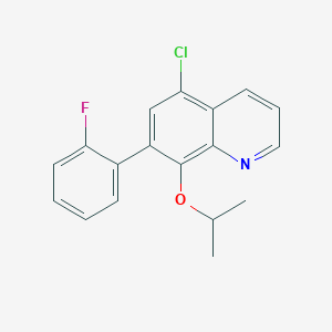 5-Chloro-7-(2-fluorophenyl)-8-[(propan-2-yl)oxy]quinoline