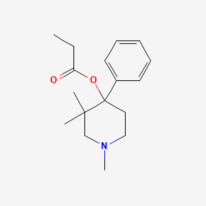 molecular formula C17H25NO2 B1259189 (1,3,3-Trimethyl-4-phenylpiperidin-4-yl) propanoate 