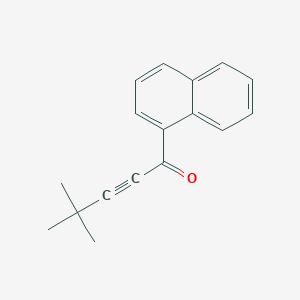 molecular formula C17H16O B12591894 4,4-Dimethyl-1-(naphthalen-1-yl)pent-2-yn-1-one CAS No. 603126-39-2