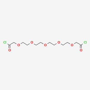 molecular formula C12H20Cl2O7 B12591897 3,6,9,12,15-Pentaoxaheptadecane-1,17-dioyl dichloride CAS No. 608513-15-1