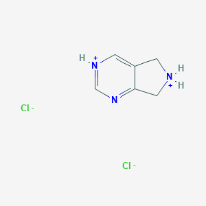 molecular formula C6H9Cl2N3 B125919 6,7-二氢-5H-吡咯并[3,4-d]嘧啶二盐酸盐 CAS No. 157327-51-0