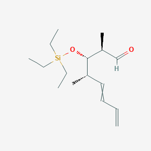 molecular formula C16H30O2Si B12591934 (2R,3S,4S)-2,4-Dimethyl-3-[(triethylsilyl)oxy]octa-5,7-dienal CAS No. 649755-84-0