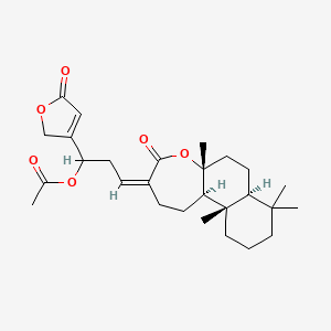 molecular formula C27H38O6 B1259195 Luffalactone 