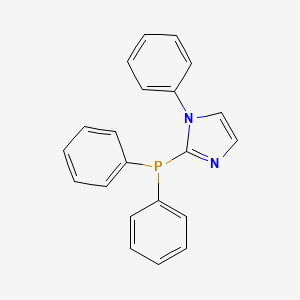 molecular formula C21H17N2P B12591950 2-(Diphenylphosphanyl)-1-phenyl-1H-imidazole CAS No. 566921-40-2