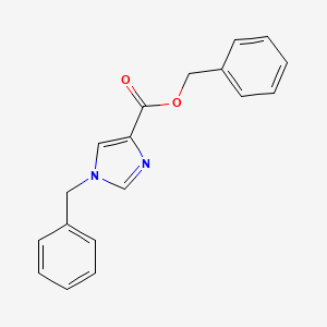 molecular formula C18H16N2O2 B12591958 Benzyl 1-benzyl-1H-imidazole-4-carboxylate CAS No. 502652-95-1