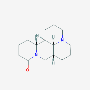 molecular formula C15H22N2O B1259196 (1R,2R,9R,17S)-7,13-diazatetracyclo[7.7.1.02,7.013,17]heptadec-4-en-6-one 