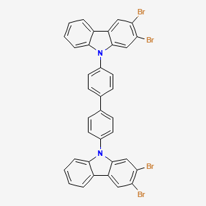 9,9'-([1,1'-Biphenyl]-4,4'-diyl)bis(2,3-dibromo-9H-carbazole)