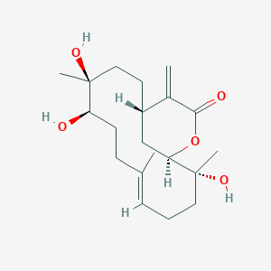molecular formula C20H32O5 B1259197 正屈曲柔醇 
