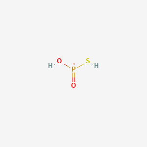 molecular formula H2O2PS+ B1259199 Thiophosphonic acid CAS No. 19028-32-1