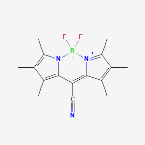 molecular formula C16H18BF2N3 B1259201 Pyrromethene 650 CAS No. 157410-23-6