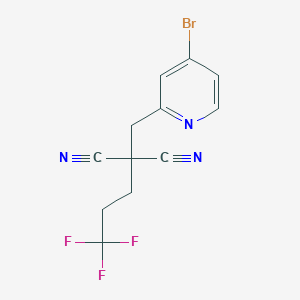 [(4-Bromopyridin-2-yl)methyl](3,3,3-trifluoropropyl)propanedinitrile