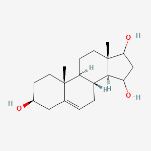 molecular formula C19H30O3 B1259205 3,15,17-Trihydroxy-5-androstene CAS No. 81844-76-0