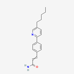 molecular formula C19H22N2O B12592063 2-Propenamide, 3-[4-(5-pentyl-2-pyridinyl)phenyl]- CAS No. 321673-59-0