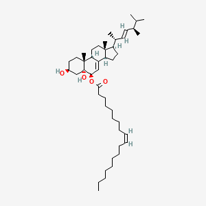 molecular formula C46H78O4 B1259210 (22E)-5α-麦角甾-7,22-二烯-3β,5,6β-三醇 6-油酸酯 