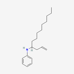 molecular formula C19H31N B12592104 Benzenamine, N-[1-(2-propenyl)decyl]- CAS No. 491877-91-9