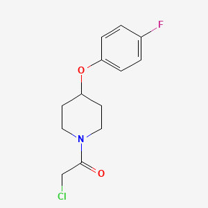 molecular formula C13H15ClFNO2 B12592105 2-Chloro-1-[4-(4-fluoro-phenoxy)-piperidin-1-yl]-ethanone CAS No. 651301-41-6